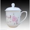 景德镇高档陶瓷茶杯，陶瓷茶杯批发，会议茶杯定做价格，茶杯