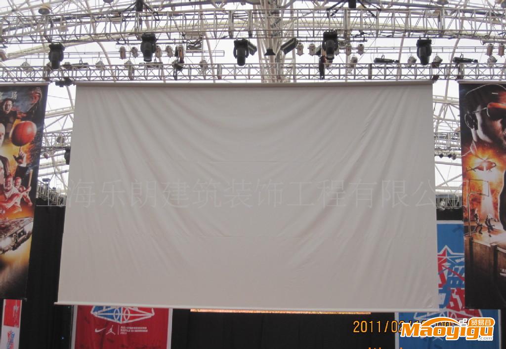 供应上海乐朗电动舞台幕008上海大型电动投影订做