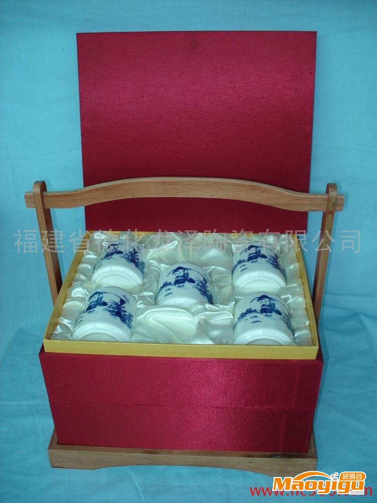 库存龙泽窑KC001100克陶瓷茶叶罐-10个套装,高档礼品盒