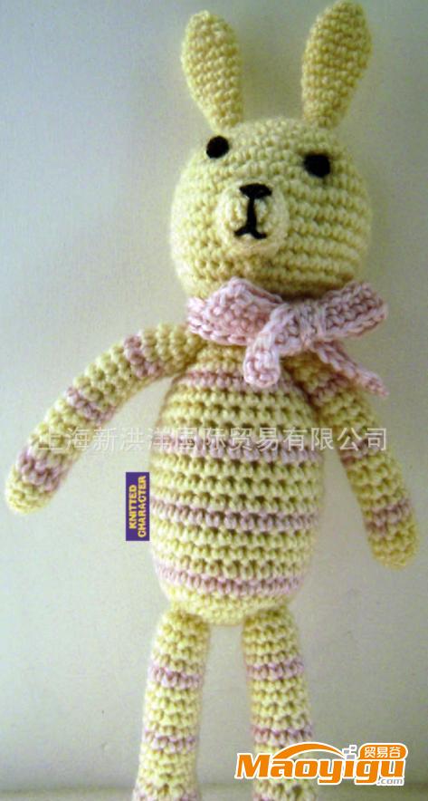 【厂家】毛线编织娃娃 公仔 手工针织玩偶 编织手机挂件加工