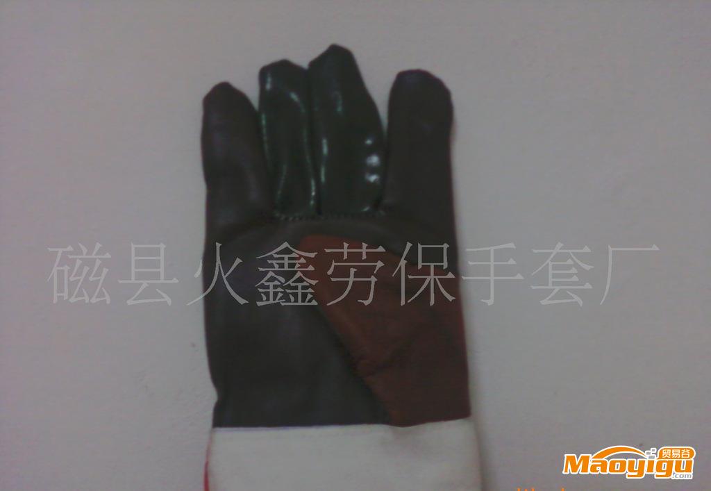 厂家直销 人造革防真皮电焊手套 皮制防护手套 结实耐磨