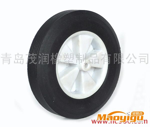 供应低价优质8寸实心轮子 8寸塑料轮辐轮子 量大优惠