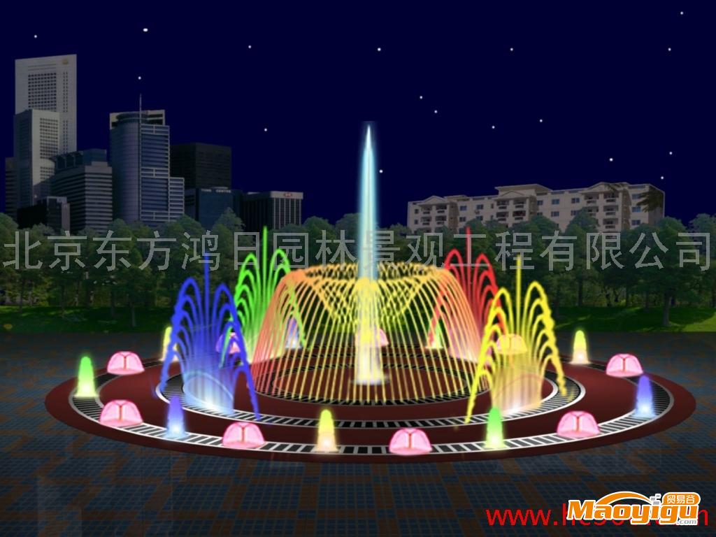 供应北京东方鸿日园林景观大中小型喷泉设备音乐喷泉程控喷泉旱喷合作