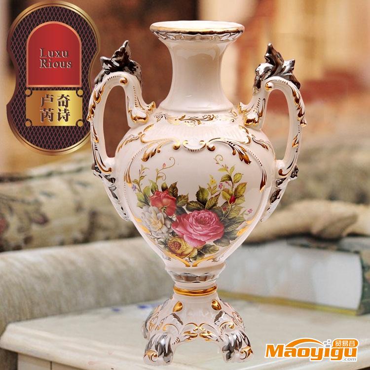 供应景德镇陶瓷花瓶欧式家居摆件工艺品