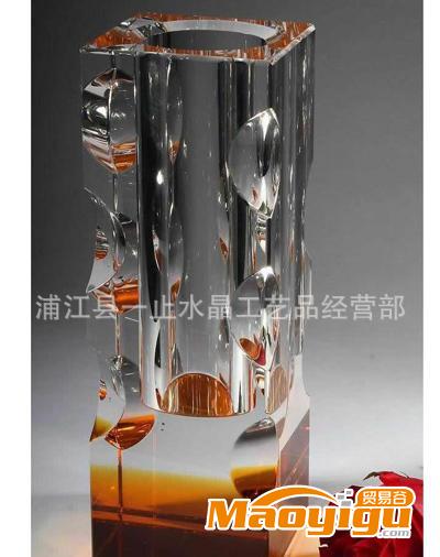 【厂家直销】水晶花瓶工艺品  水晶工艺品   水晶奖杯  水晶奖牌