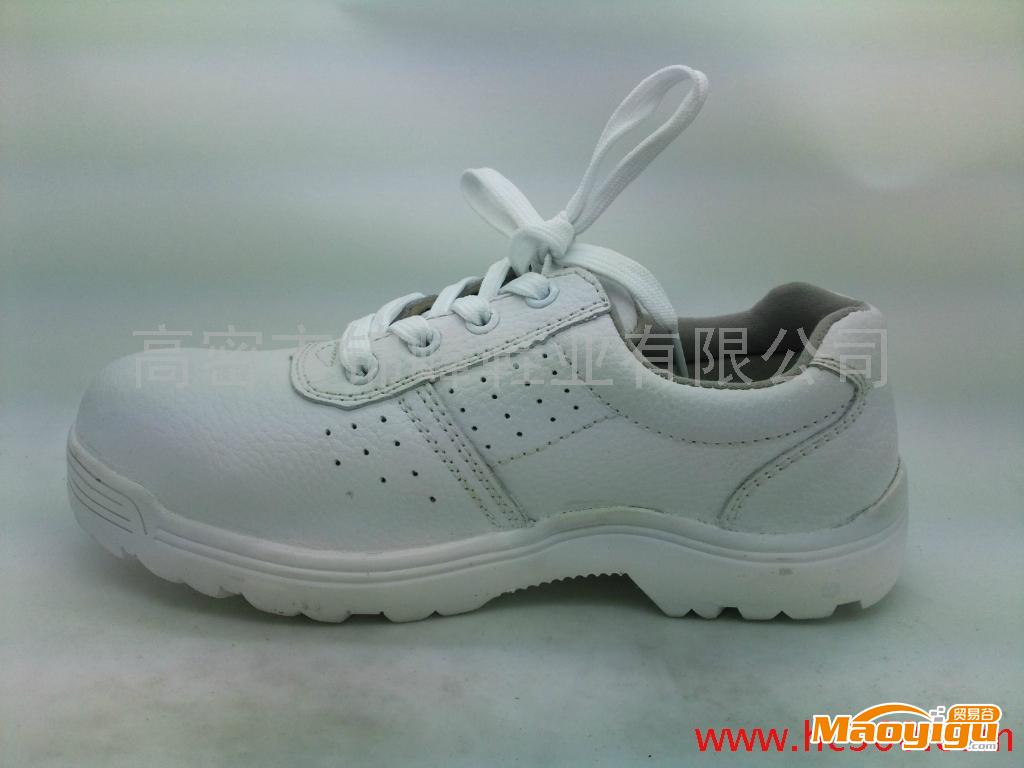 供应久固L1006白色低帮耐油防砸鞋供白色低帮透气安全鞋耐油橡胶底鞋