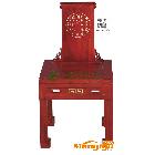C-013-N直背椅 茶椅 楠木椅子 红檀色，茶艺世家