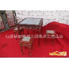 仙游缅甸花梨木古典家具餐桌5件套厂家直销中式红木家具江苏工艺