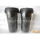 供应生产批发300ml双层塑料杯 咖啡杯