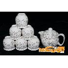 供应一家人日用瓷 陶瓷茶具 工艺品 礼品 居家日用 7头金兰藤茶具