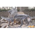 墨玉石狮子 动物雕刻西方石狮子 传统石狮 老虎  雕刻狮子