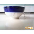 供应陶瓷高档蓝釉碗广东潮州饭碗厂家直销 高档蓝釉碗 超厚耐摔