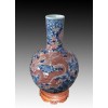 青花釉里红，景德镇瓷器花瓶，陶瓷花瓶，来图来样定做花瓶