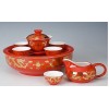中国红瓷茶杯，定做陶瓷茶杯，景德镇杯子批发，红瓷杯子价格