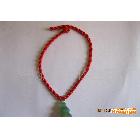 红色玉葫芦手链绳，项链绳，编织手链，红绳手链绳