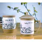 供应玉映沙陶瓷茶杯子茶叶罐 带盖陶瓷 盛世银妆-二件套HCZ01021
