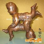 供应中国传统喜神 紫铜礼品 工艺品四喜娃娃
