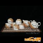 供应一家人日用瓷 陶瓷茶具 工艺品 礼品 日用 8头磨砂茶具(修身
