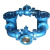 BY-LBP型碳钢双联双桶切换过滤器 两蓝式过滤器DN150