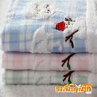 供应威仕丝卡M-2008    100％纯棉双层纱童巾