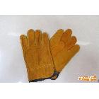 牛二层黄色全皮司机手套,短电焊劳动手套.
