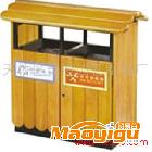 供应济南美境LJX-012环保防腐木垃圾箱