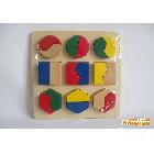 供应童趣木制益智玩具   几何形状板/拼