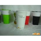 供应自主印字logo广告杯陶瓷杯，陶瓷乐扣杯，单层杯，保温轻巧