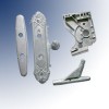供应锌铝合金压铸门锁五金配件，锁具配件压铸加工，锁具把手面板压铸