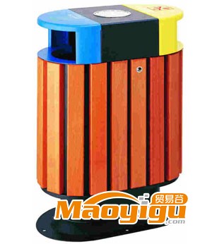钢木分类垃圾桶 SJ5001