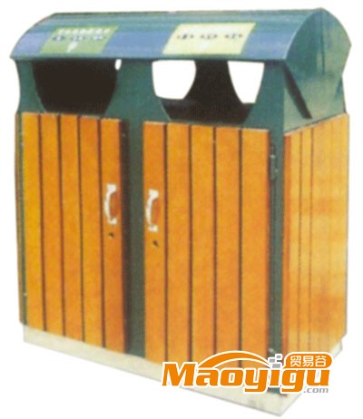 钢木分类垃圾桶 SJ5030