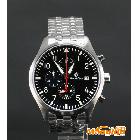 供应Baolilong宝丽珑B2394G时尚男士手表钢带黑盘户外运动手表