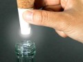 废物利用制作会发光的瓶塞 可USB充电