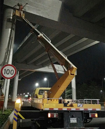 广东梅县高空挂招牌车出租-中桥建