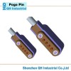 焊线式 pogo pin2pin磁吸连接器影音器材镀金