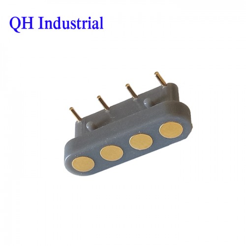 插板式（DIP） pogo pin7pin磁吸连接器工业设备镀金