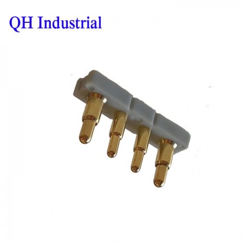 平底式（SMT） pogo pin2.0mm间距弹簧针连接器LED手电筒