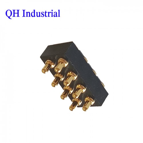 细小pogo pin3pin磁吸连接器无线设备镀金黄铜充电