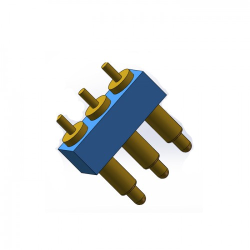插板式（DIP） pogo pin5.08mm间距弹簧针连接器打印机