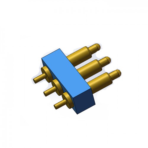 折弯式 pogo pin2.54mm间距弹簧针连接器打印机 充电