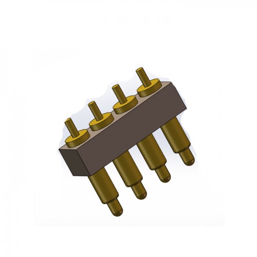 非标定制 pogo pin7.62mm间距弹簧针连接器PDA镀金黄铜