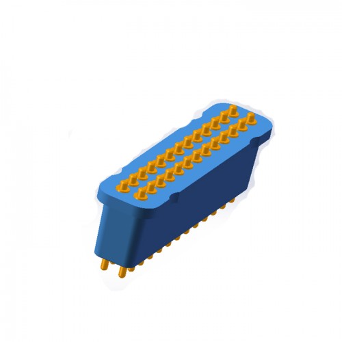 插板式（DIP） pogo pin3pin磁吸连接器工业设备镀金