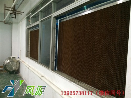 惠州淡水水帘+风机降温安装厂家