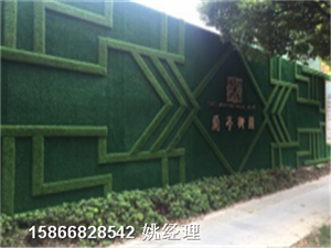 扬州挂草皮彩钢围挡板人造草坪美化公益