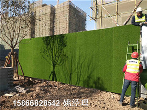 齐齐哈尔房地产项目围墙人工草皮人造草坪厂家发货