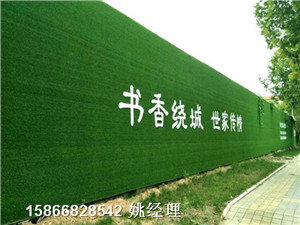 青岛地区道路草坪毯挡墙-人造草坪参考价格