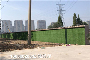 南昌人工草皮带字绿色墙面园林围挡新闻资讯