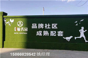 扬州挂草皮彩钢围挡板人造草坪美化公益