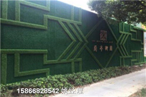 揭阳绿植塑料草围挡墙人工草皮可定制