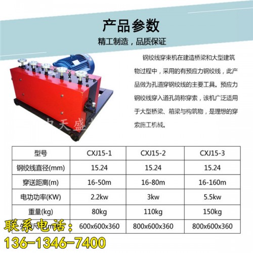 新闻：青海四川钢绞线穿线机10-250米钢绞线穿束机-有限责任公司供应